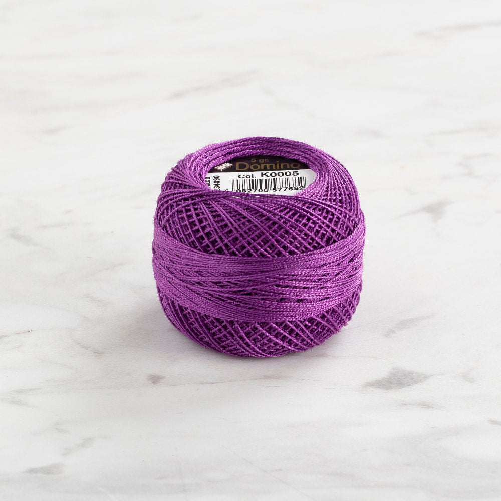 Domino Koton Perle 5gr Mor No:12 Nakış İpliği - 4590012-K0005